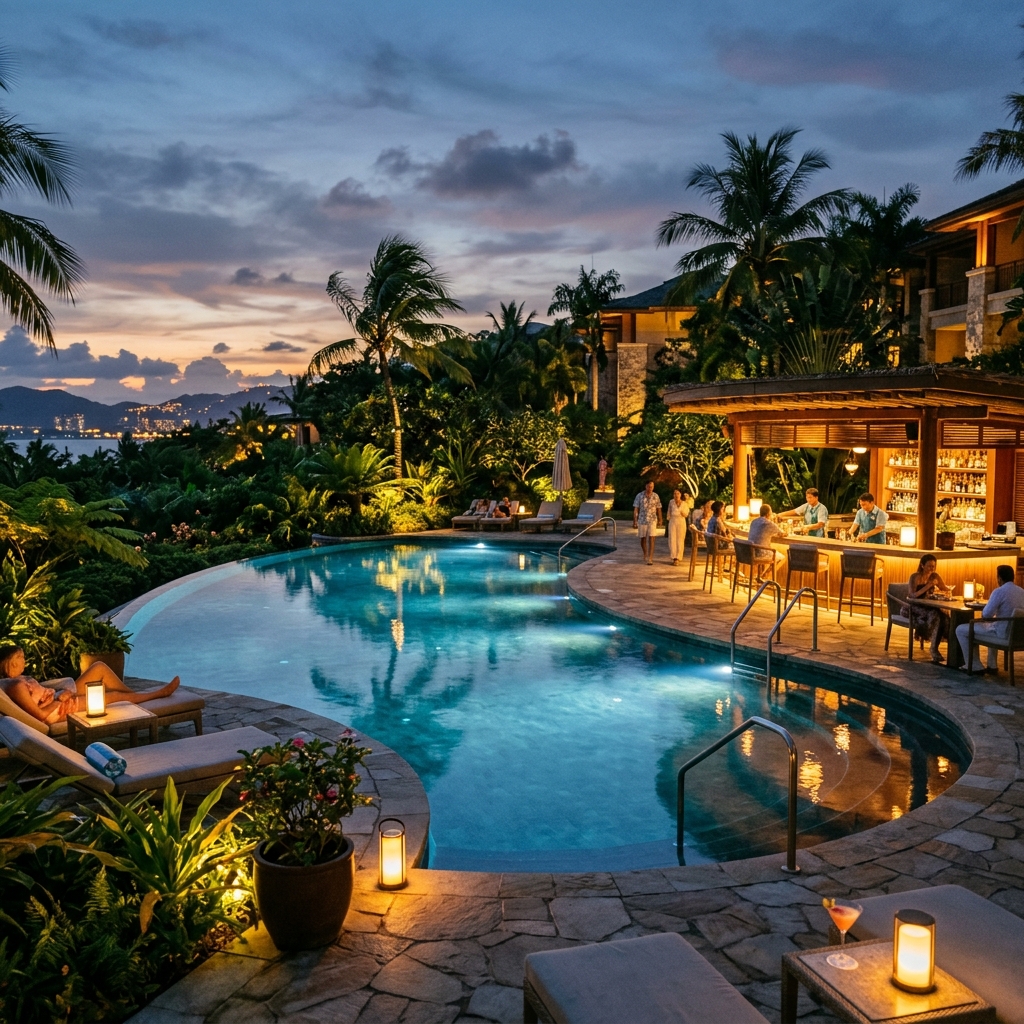 Relaxing Pool Area